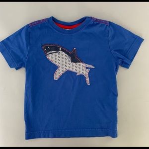 Hanna Anderson Shark & Anchor Appliqué Tee